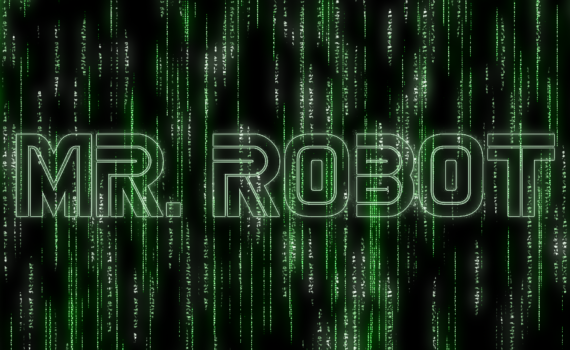 Mr. Robot Logotipo Matrixificado